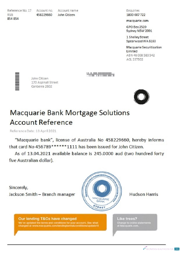 Download Australia Macquarie reference Photoshop template